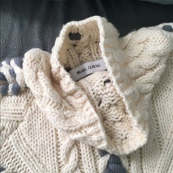 Prabal Gurung M Sweater Dress chunky cable knit - Picture 5 of 8